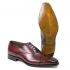 Бордовые туфли оксфорды кэптоу - Handgrade Collection
